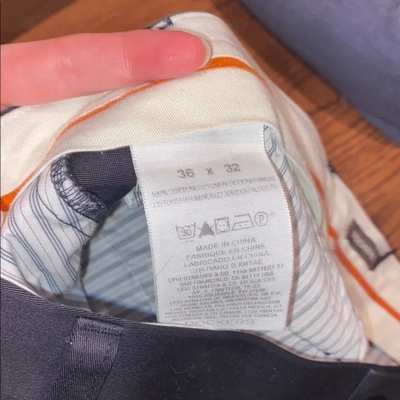 Men's Docker Pants - Navy and Olive - Picture 3 of 7